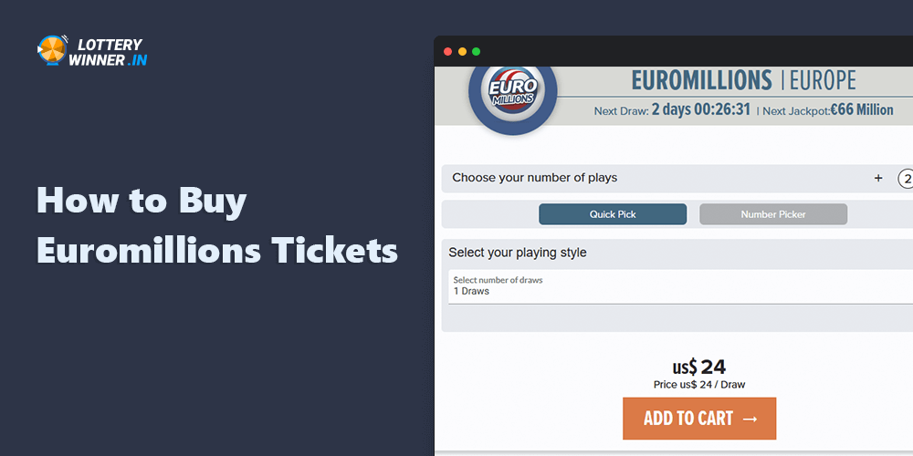 Step-by-step instructions on how to buy Euromillions lottery tickets in India