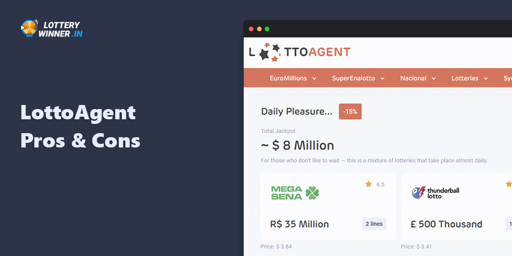 Pros and cons of LottoAgent that Indian players should look out for