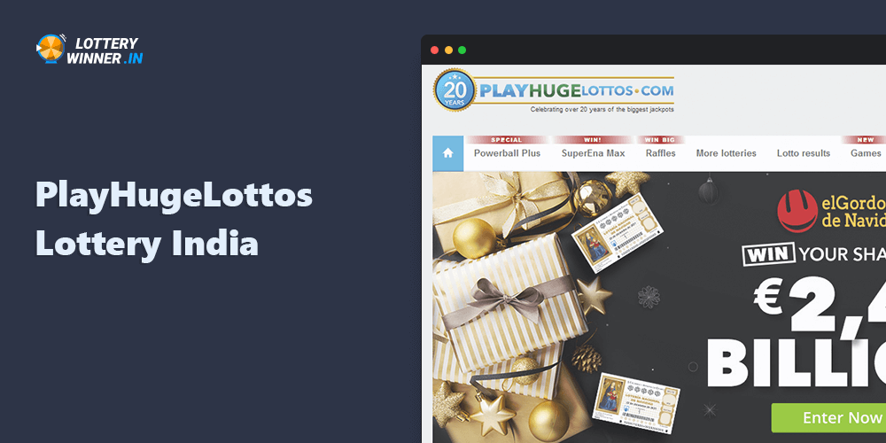 Detailed information about PlayHugeLottos for players from India