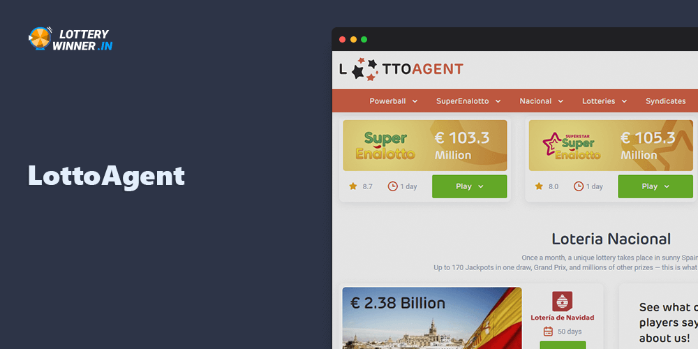 LottoAgent offers its users an extensive list of licensed lotteries that you can play online